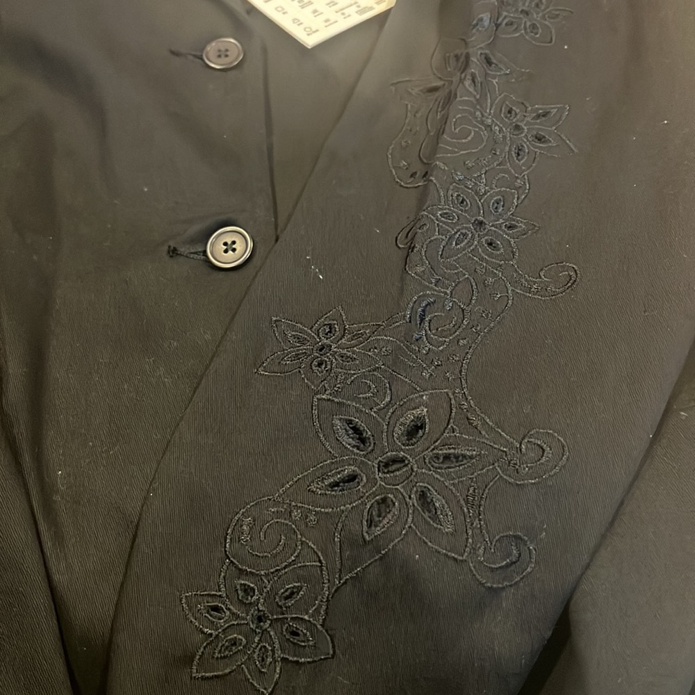 Susan Graver Black Blazer size 1X - Picture 6 of 8